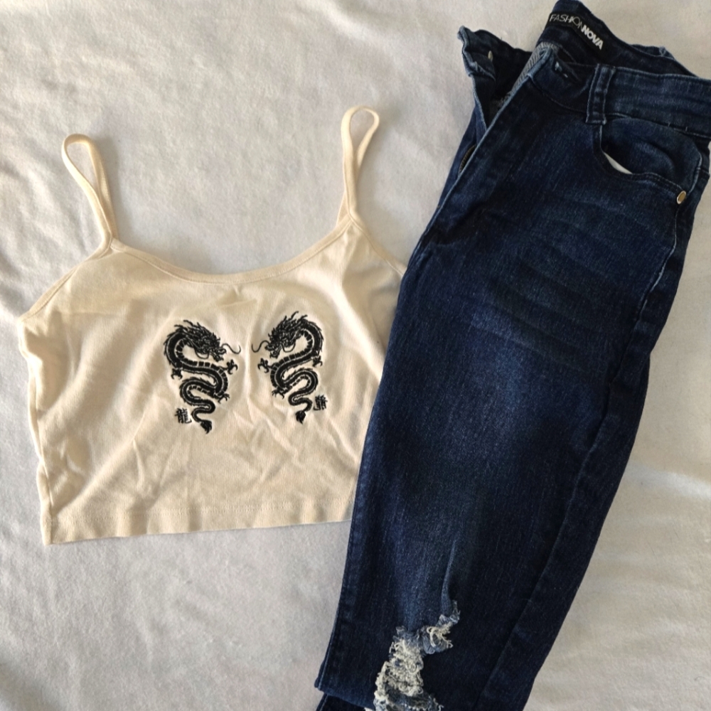 Urban Outfitters - Dragon Crop Top